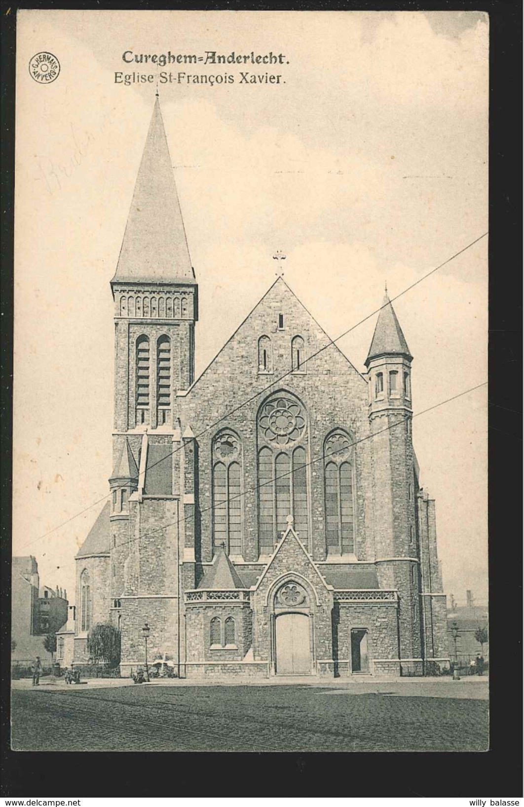 +++ CPA - CUREGHEM - ANDERLECHT - Eglise St François Xavier - Kerk - G.Hermans  // - Anderlecht