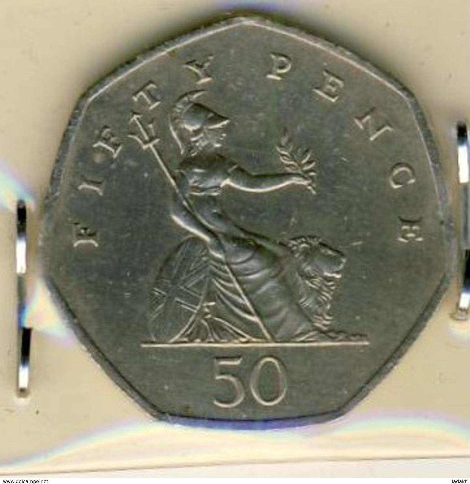 PIECE MONNAIE 50 PENCE 1997 ELISABETH - 50 Pence