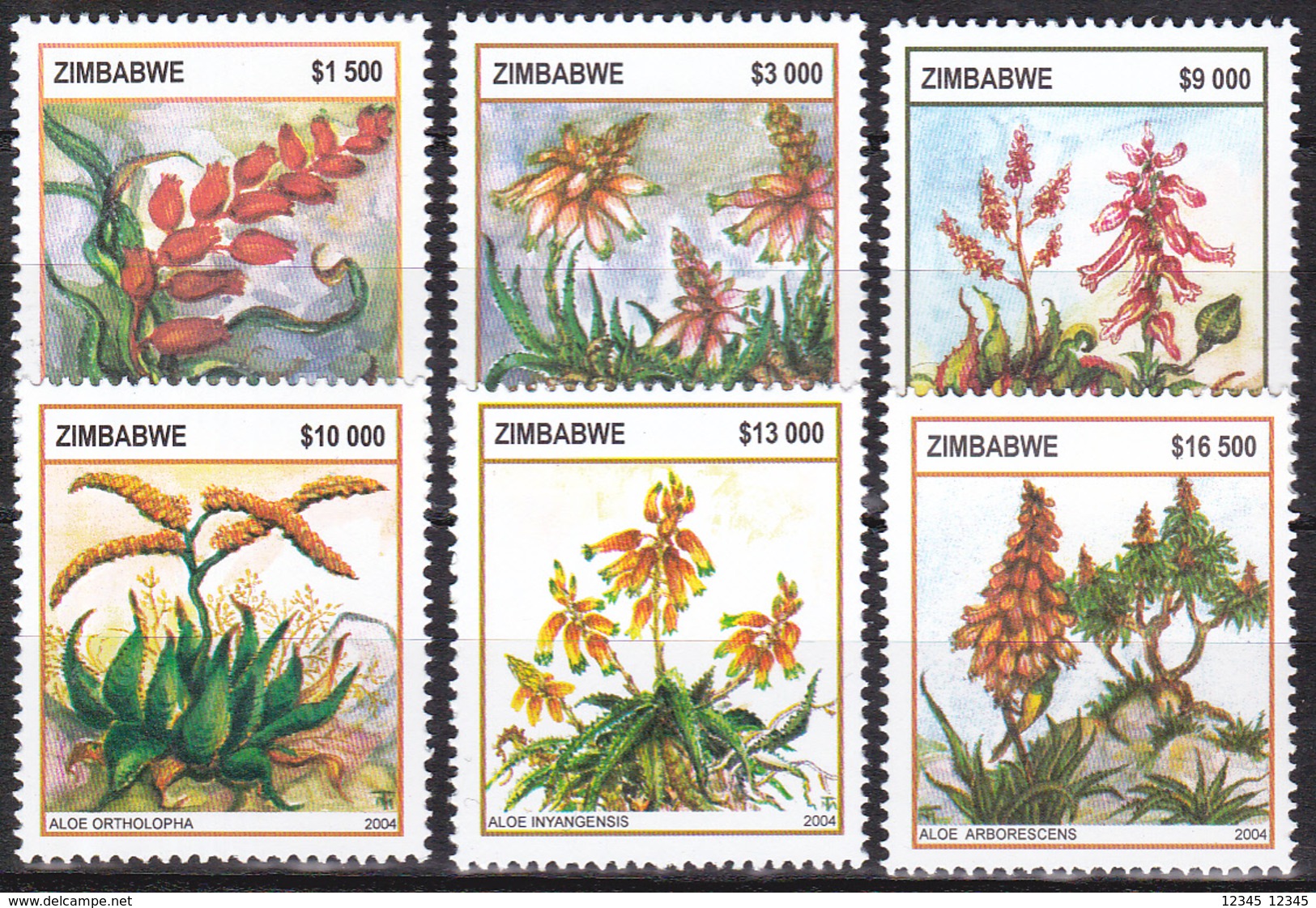 Zimbabwe 2004, Postfris MNH, Plants - Zimbabwe (1980-...)