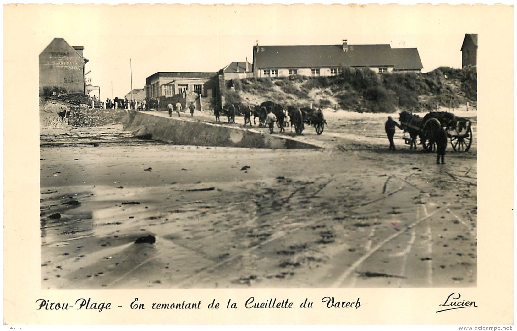 PIROU PLAGE EN REMONTANT DE LA CUEILLETTE DU VARECH - Autres & Non Classés