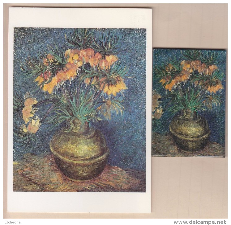 = Vincent Van Gogh Fritillaires Couronne Impériale Dans Un Vase De Cuivre 1886 Magnet Et Carte Postale Musée D'Orsay - Characters