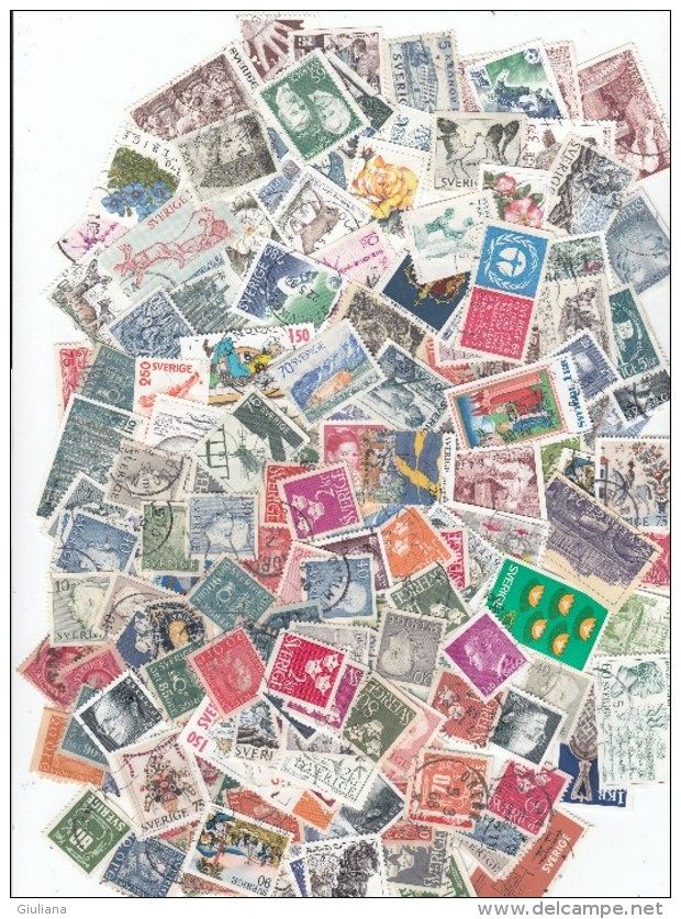 Svezia -Collezione Di 174 Stamps Used, Anche Ripeturi, Antichi E Moderni, A 0,03 Cent. Cad. - Collections