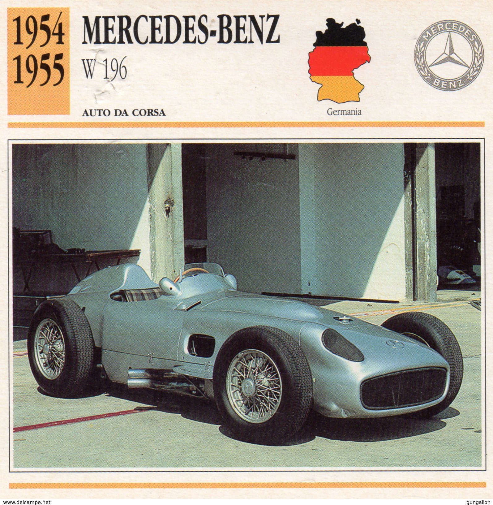 Auto Da Collezione "Mercedes-Benz  1954 W 196" (Germania) - Motori