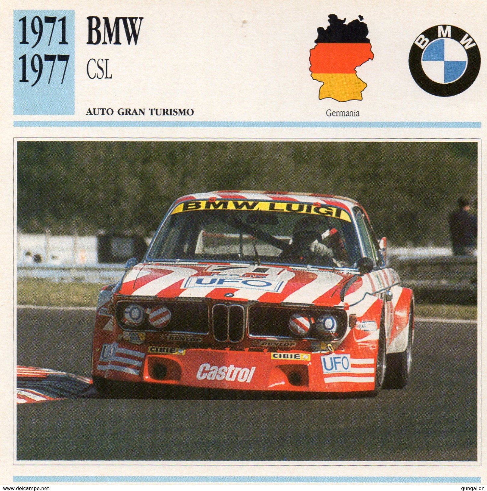 Auto Da Collezione "BMW  1971  CSL" (Germania) - Motori