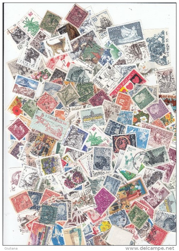 Svezia -Collezione Di 577 Stamps Used, Anche Ripetuti, Antichi E Moderni, A 0,03 Cent. Cad. - Collections