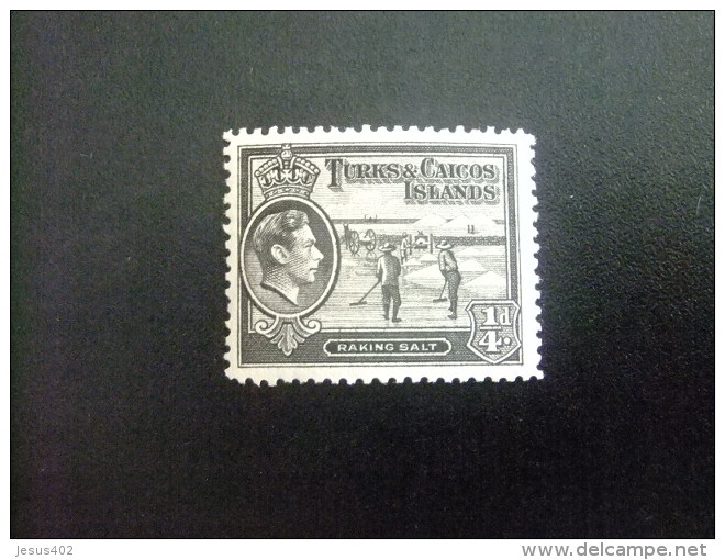 Turks And Caicos Islands 1938 RAMASSAGE Du SEL GEORGE VI Yvert 120  MNH - Turks E Caicos