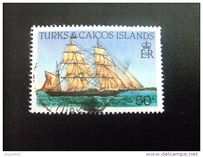 TURKS And CAICOS Islands 1983 NAVIGATION (BATEAUX ANCIENS ) Yvert N &ordm; 655 &ordm; FU - Turks & Caicos (I. Turques Et Caïques)