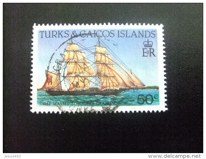 TURKS And CAICOS Islands 1983 NAVIGATION (BATEAUX ANCIENS ) Yvert N &ordm; 655 &ordm; FU - Turks And Caicos