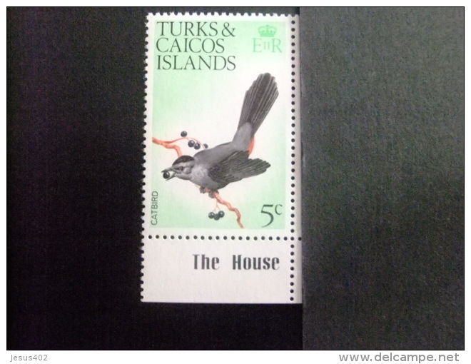 TURKS And CAICOS Islands 1973 OISEAU-CHAT Yvert N &ordm; 316 ** MNH - Turks And Caicos