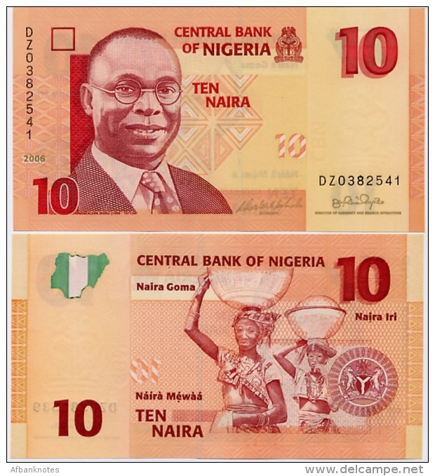 NIGERIA       10 Naira       P-33       2006        UNC - Nigeria