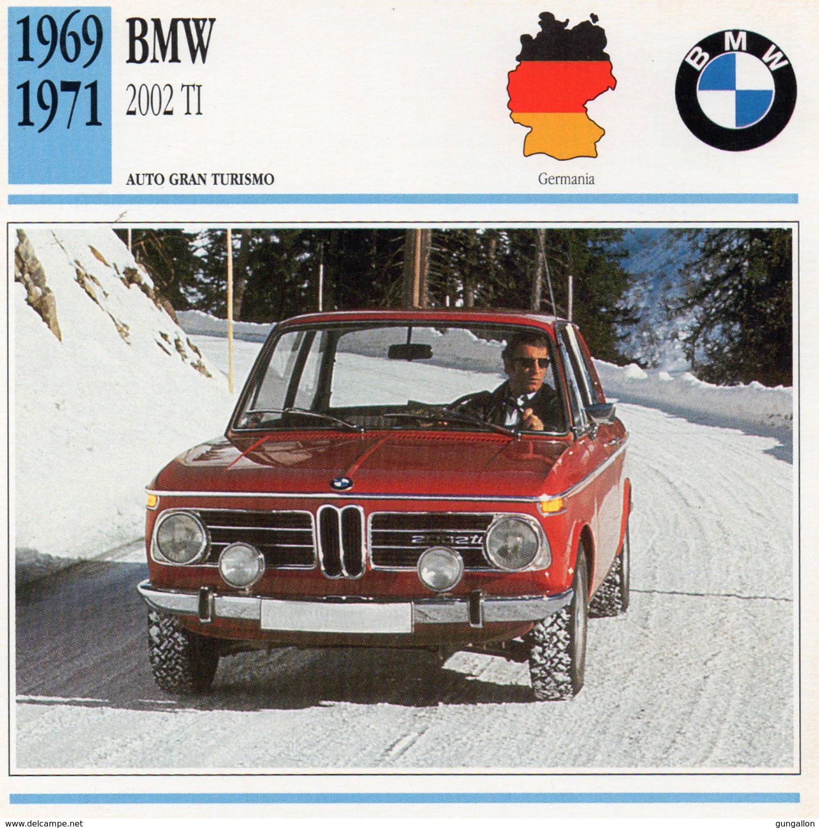 Auto Da Collezione "BMW  1969   2002 TI" (Germania) - Motori
