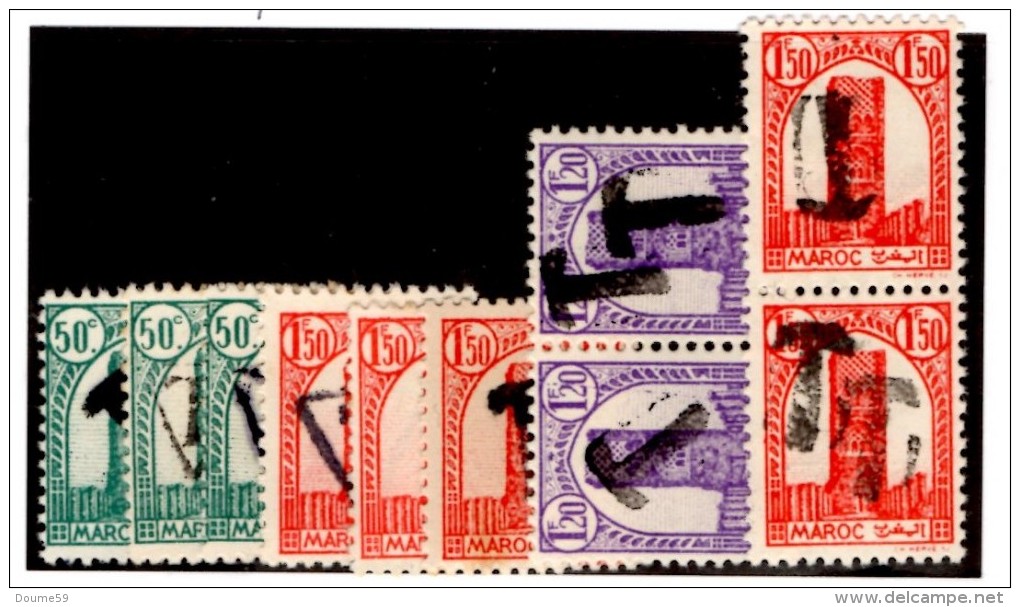 AG-129: MAROC: Timbres Ayant Servis De Taxes '1944) - Other & Unclassified