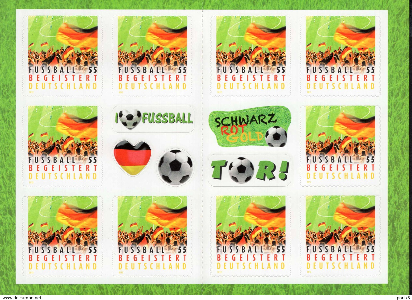 Markenheftchen Bund Postfr. MH 88 Fußball Begeistert Deutschland Postfrisch   MNH ** - Andere & Zonder Classificatie