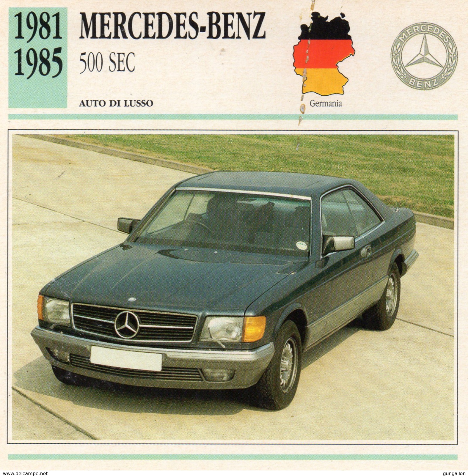 Auto Da Collezione "Mercedes-Benz  1981   500 SEC" (Germania) - Motori