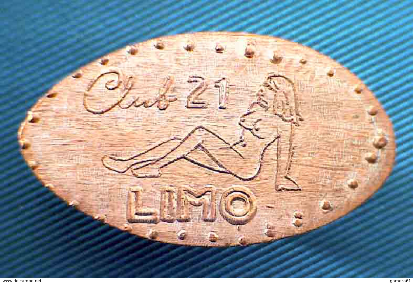 04200 ELONGATED COIN TOKEN EROTIC CLUB  21 LIMO RIDE LIMOUSINE SERVICE - Pièces écrasées (Elongated Coins)