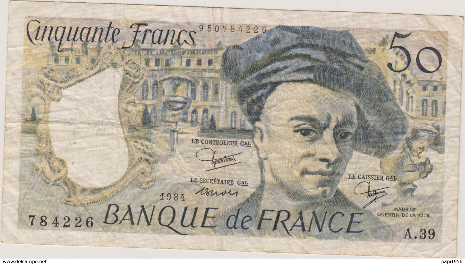 50 FRANCS 1984 - 50 F 1976-1992 ''Quentin De La Tour''