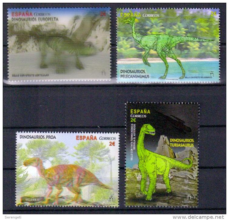 Spanien 'Dinosaurier, 3D' / Spain 'Dinosaurs, 3-dimensional' **/MNH 2016 - Vor- U. Frühgeschichte