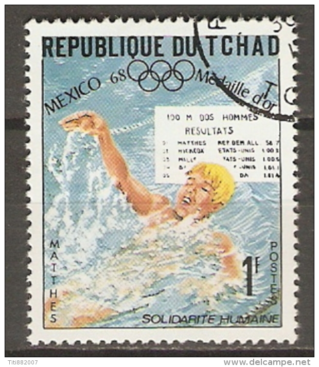 TCHAD    -    NATATION   -   Oblitéré. - Sommer 1968: Mexico