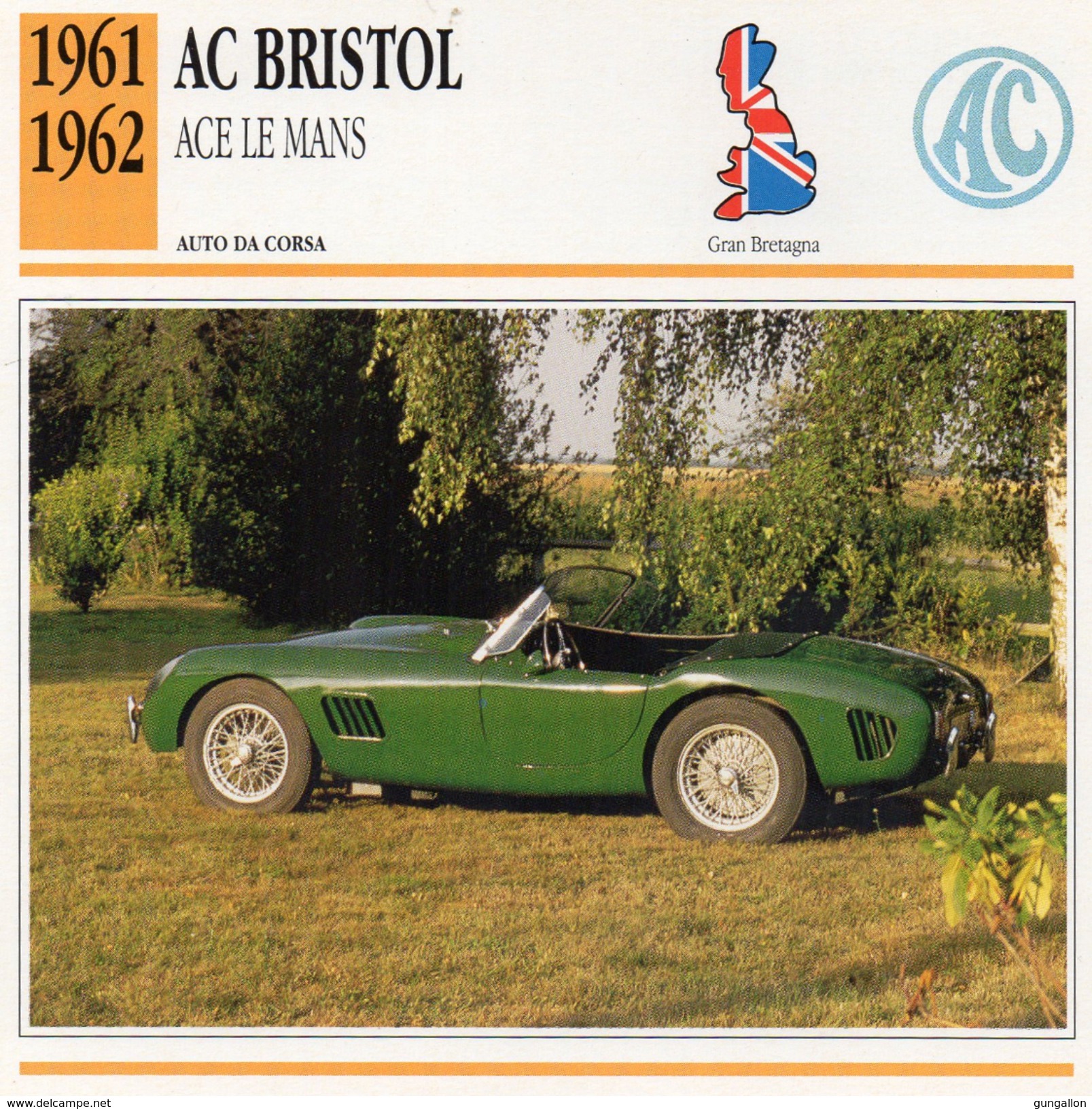 Auto Da Collezione "AC Bristol  1961   Ace Le Mans" (Gran Bretagna) - Motori
