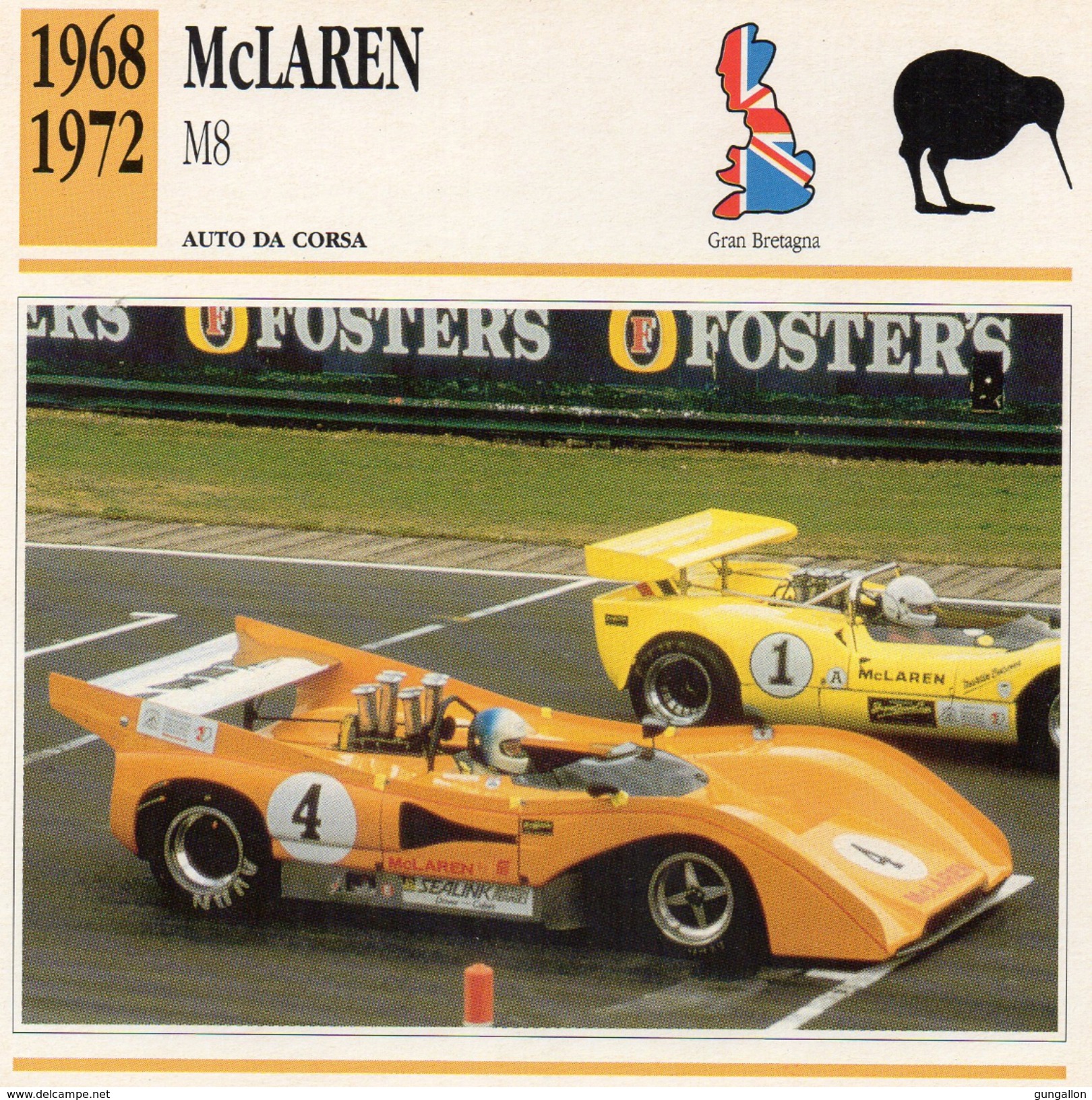 Auto Da Collezione "McLaren  1968   M8" (Gran Bretagna) - Motori