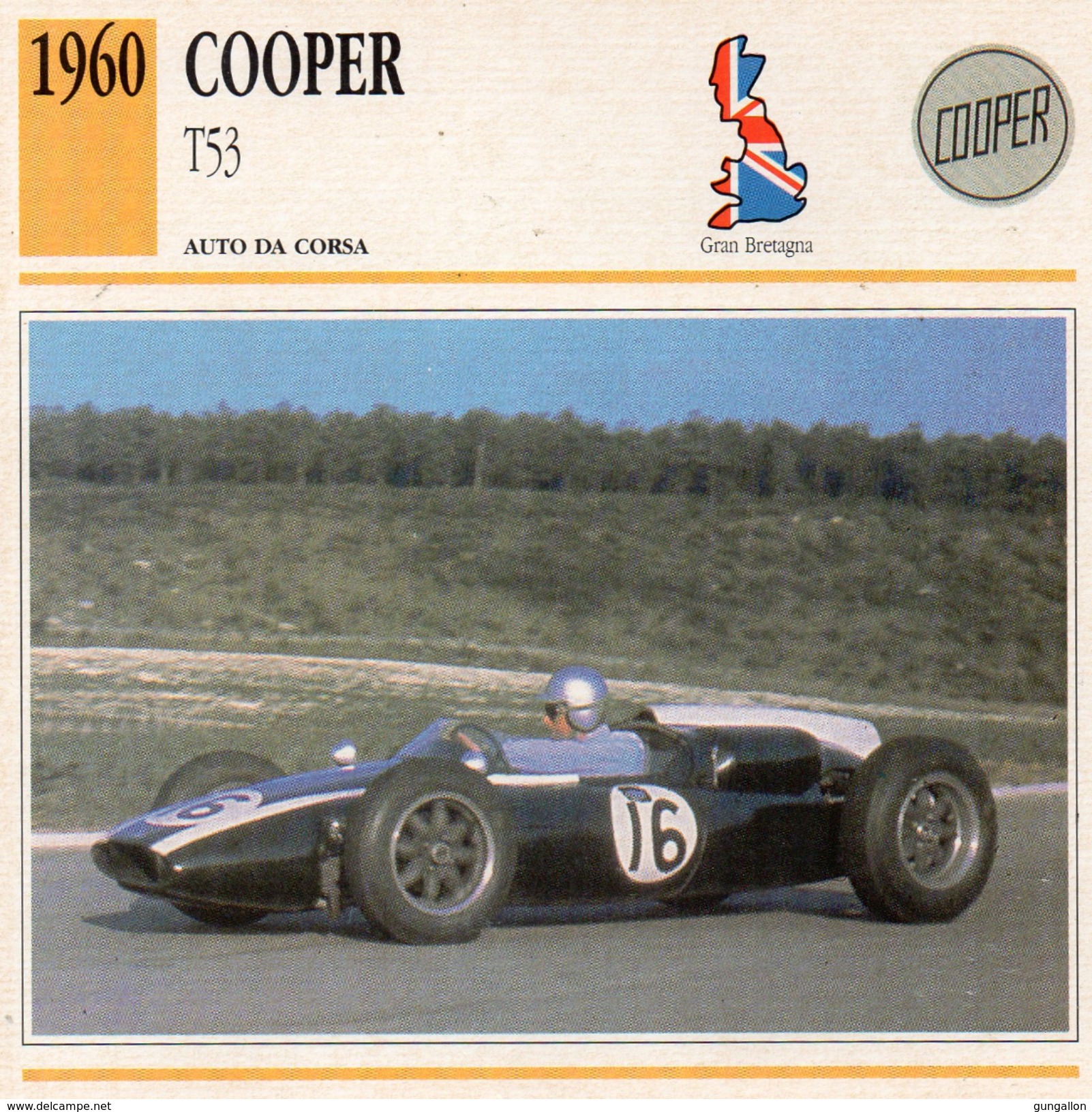 Auto Da Collezione "Cooper  1960   T53" (Gran Bretagna) - Motori