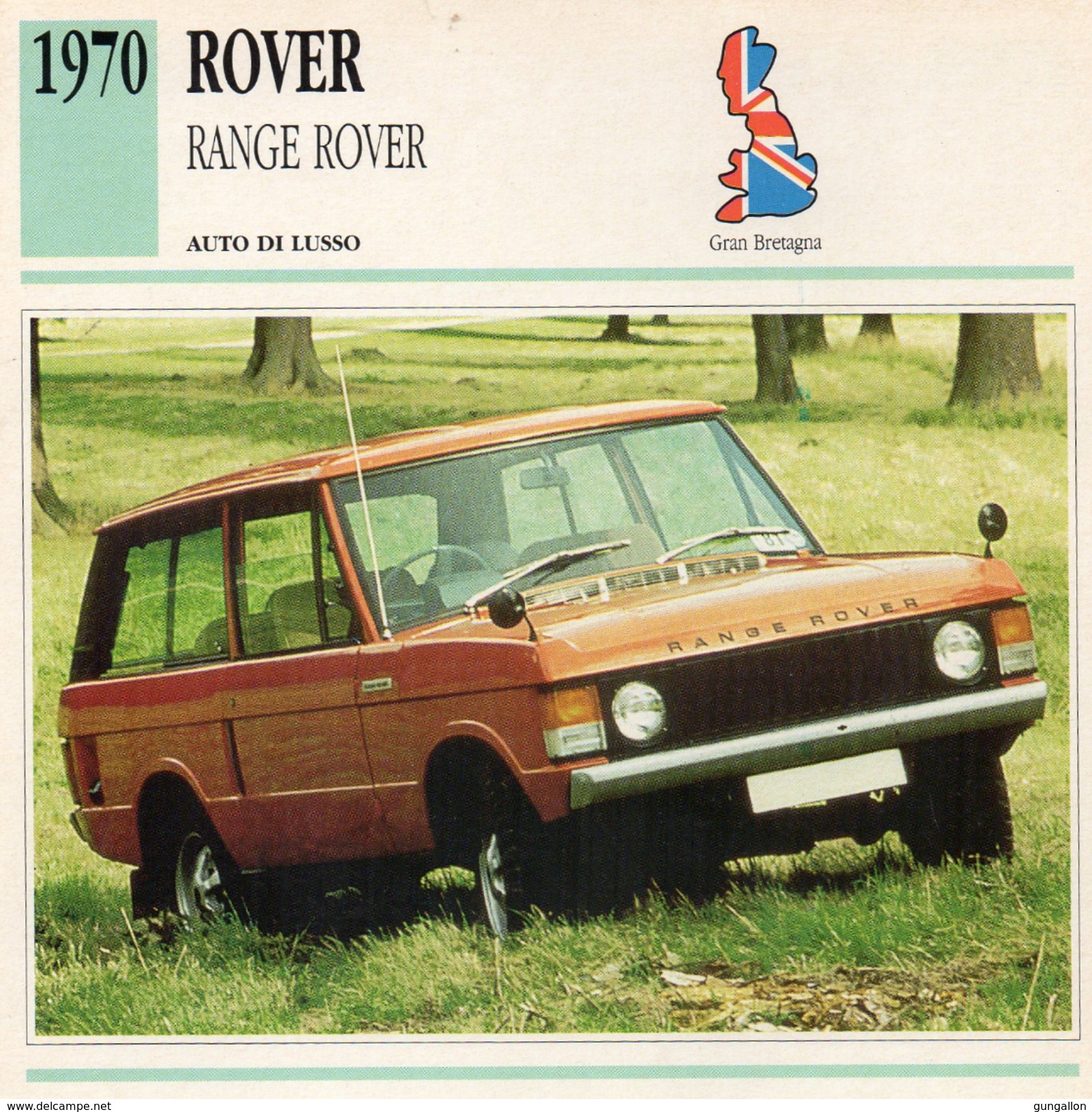 Auto Da Collezione "Rover  1970   Range Rover" (Gran Bretagna) - Motori