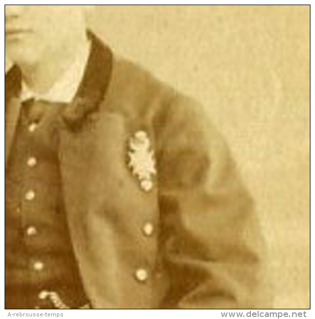 CDV Lycéen En Uniforme-photo Le Jeune (L. Joliot Succ.) 350 Rue St Honoré à Paris - Oud (voor 1900)