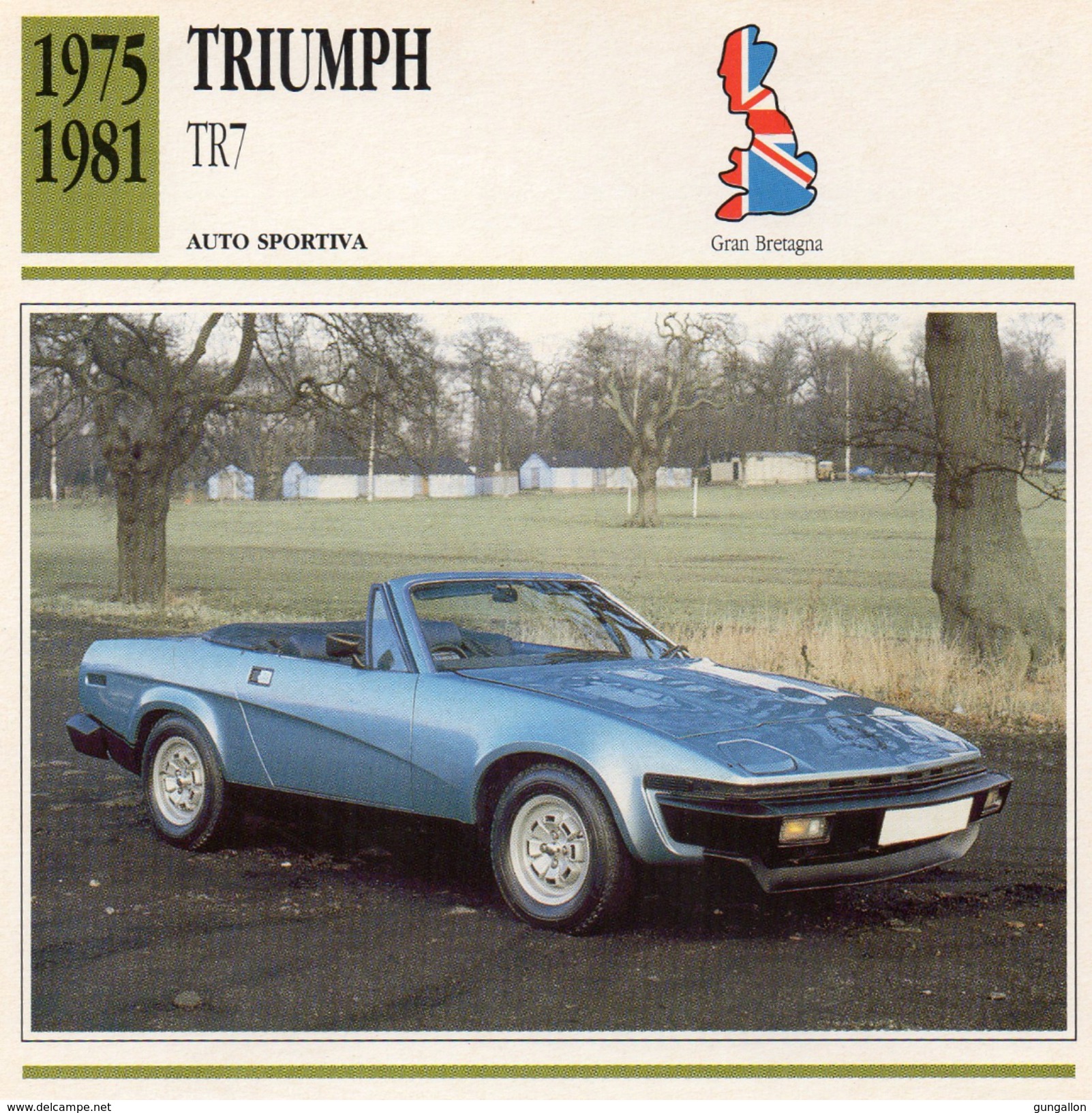 Auto Da Collezione "Triumph  1975   TR7" (Gran Bretagna) - Motori