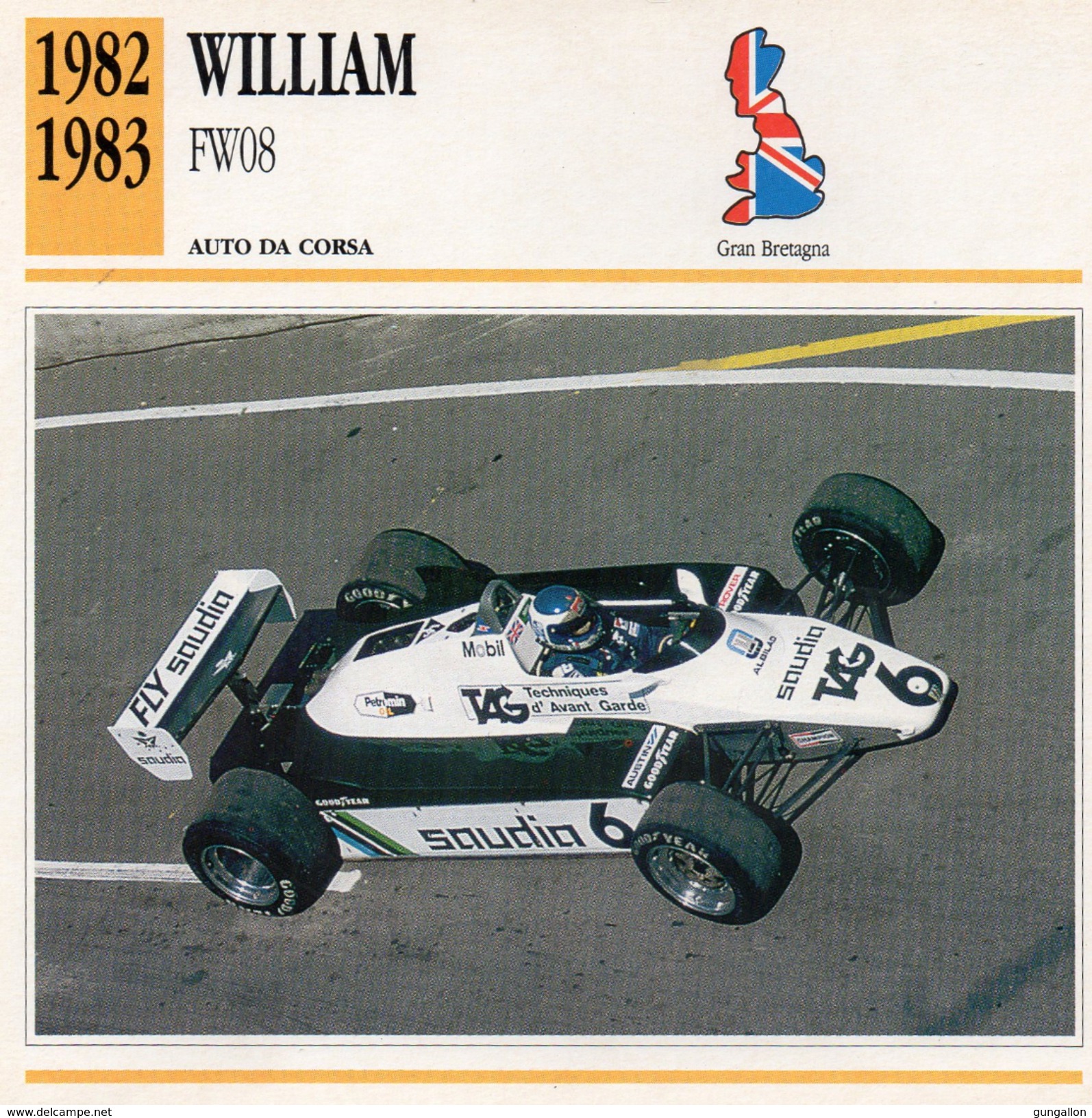 Auto Da Collezione "William  1982   FW08" (Gran Bretagna) - Motori