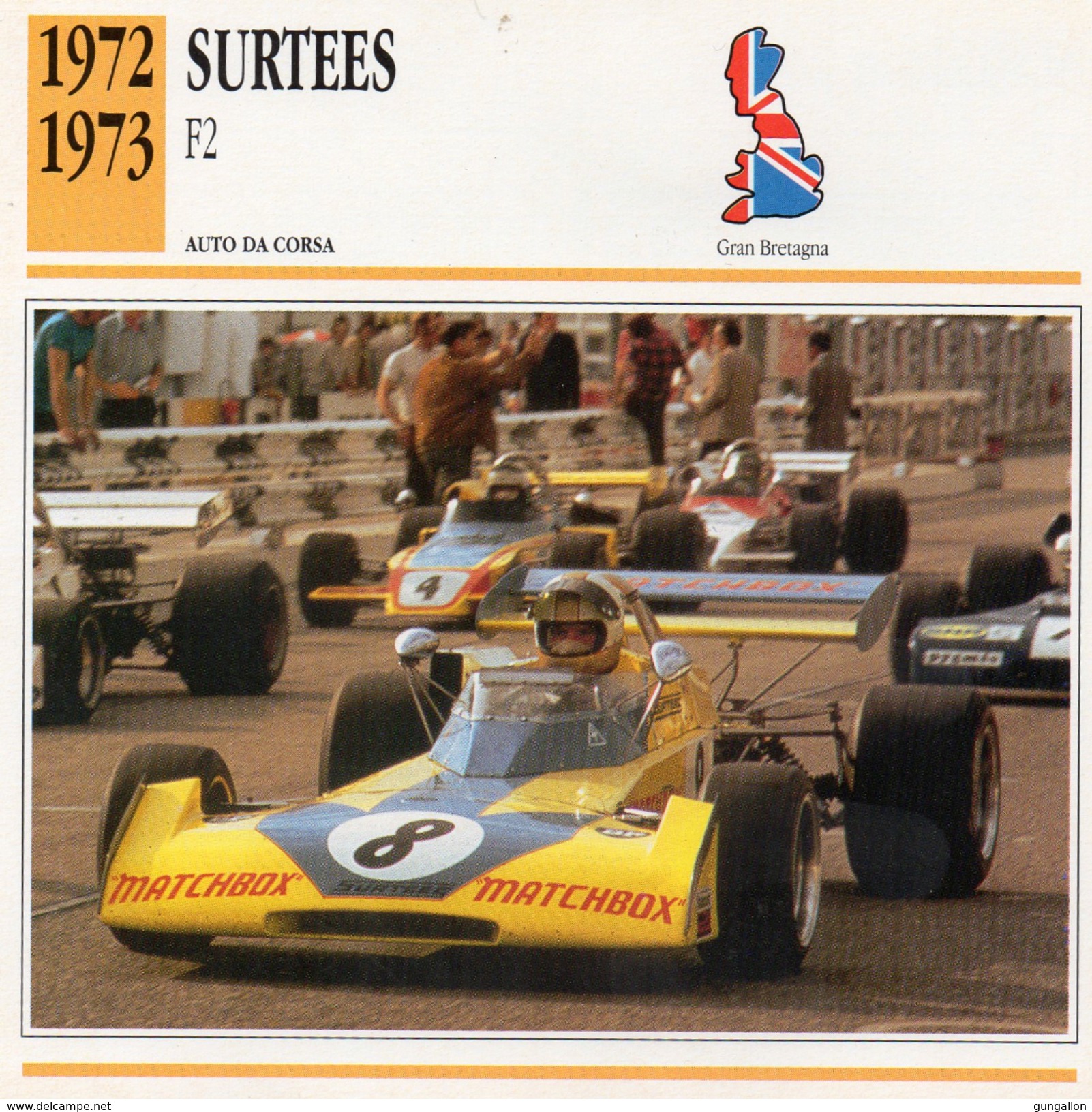 Auto Da Collezione "Surtees  1972   F2" (Gran Bretagna) - Motori