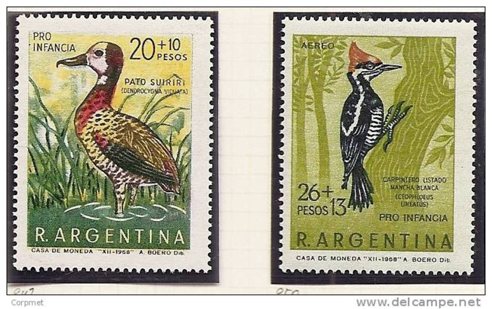 ARGENTINA - 1969 - BIRDS - Pro-infancia -  # 847 - A128  MINT (NH) - Sonstige & Ohne Zuordnung
