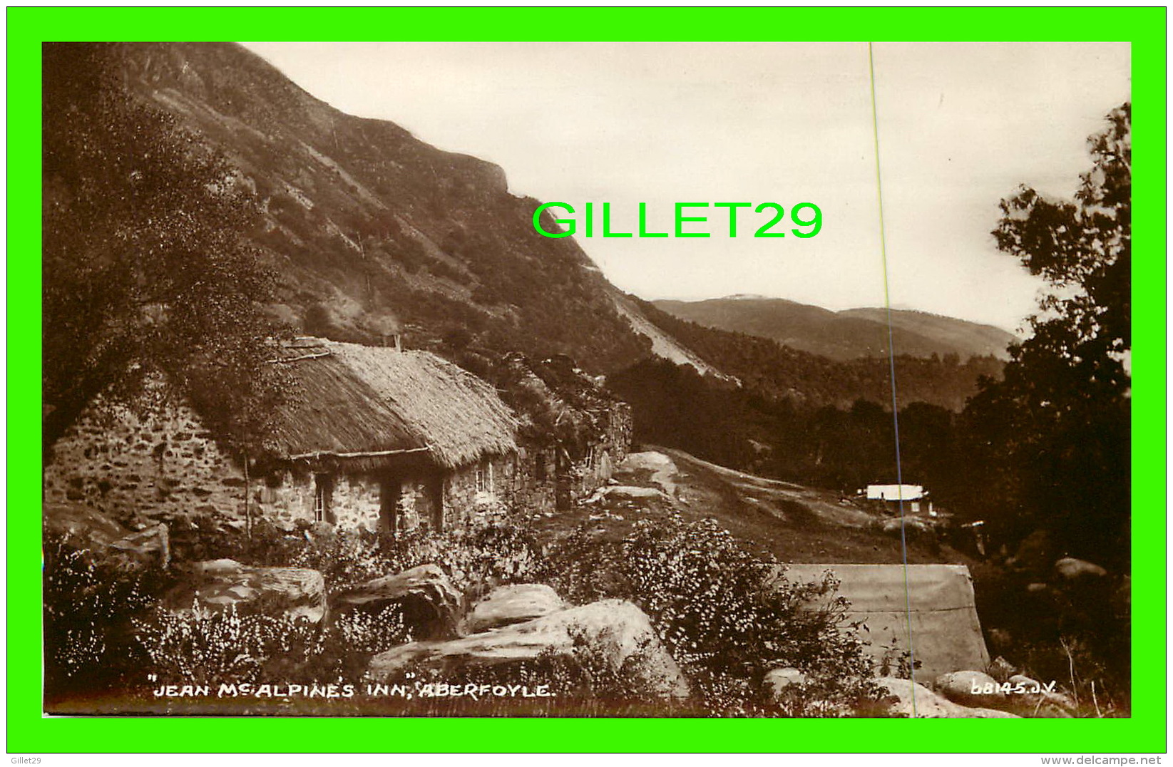 ABERFOYLE, SCOTLAND - JEAN Mc ALPINE'S INN - MALCOLM MCCALLUM CLACHAN TEMPERANCE HOTEL - REAL PHOTOGRAPH - - Wigtownshire