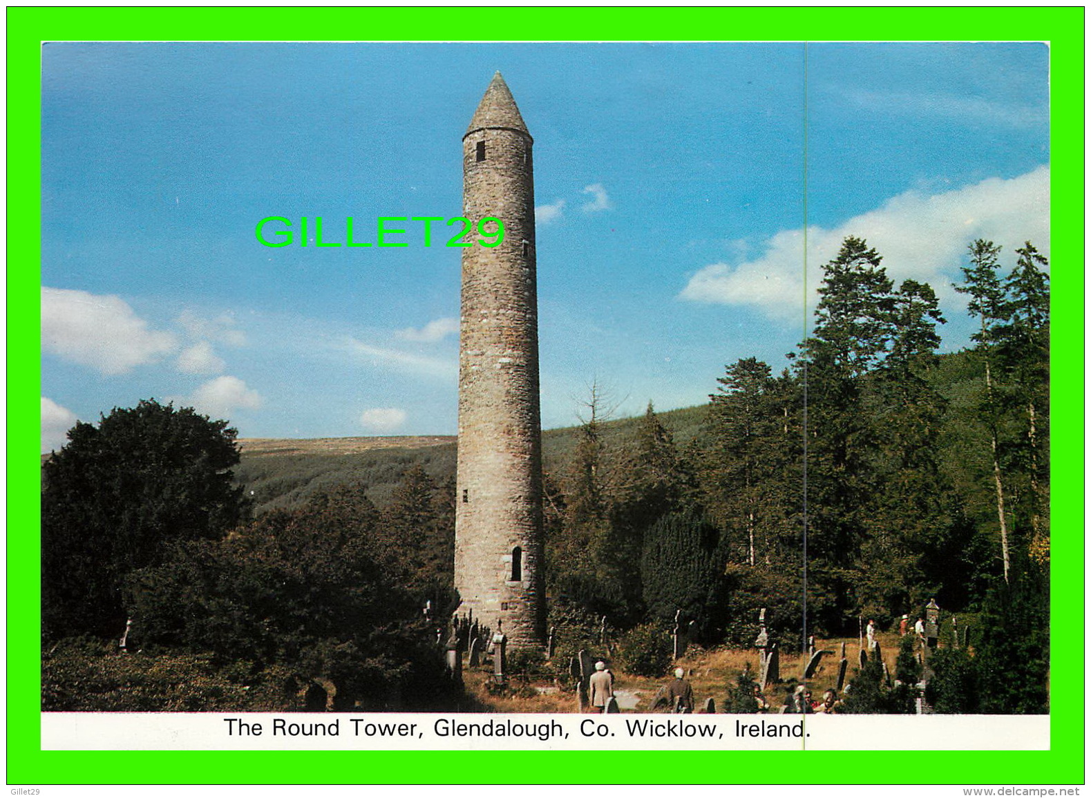 WICKLOW, IRELAND - THE ROUND TOWER, GLENDALOUGH - ANIMATED - CARDALL LTD No 147 - - Wicklow