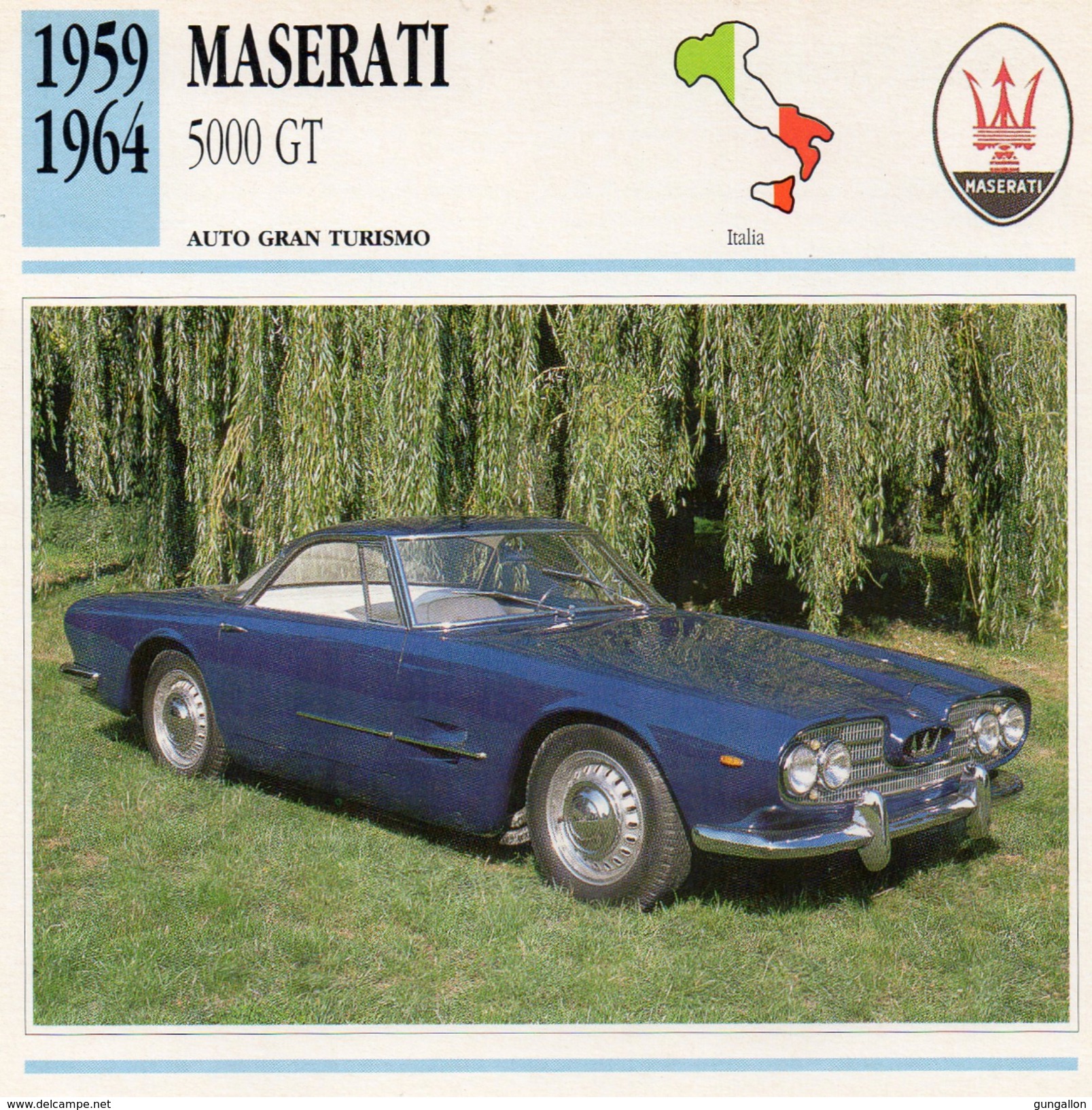 Auto Da Collezione "Maserati  1959  5000 GT" (Italia) - Motori