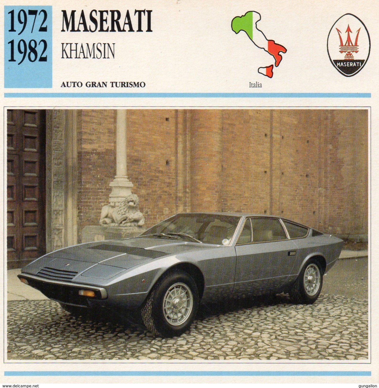 Auto Da Collezione "Maserati  1972  Khamsin" (Italia) - Motori