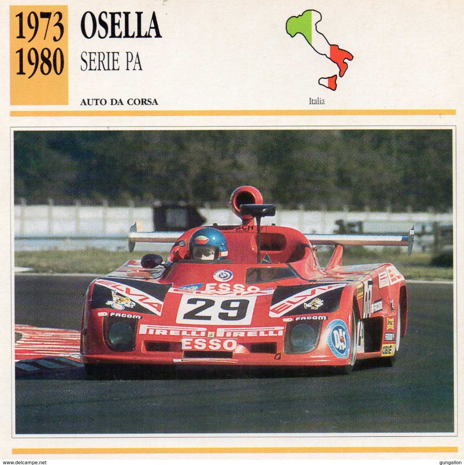 Auto Da Collezione "Osella 1973  Serie PA" (Italia) - Motori