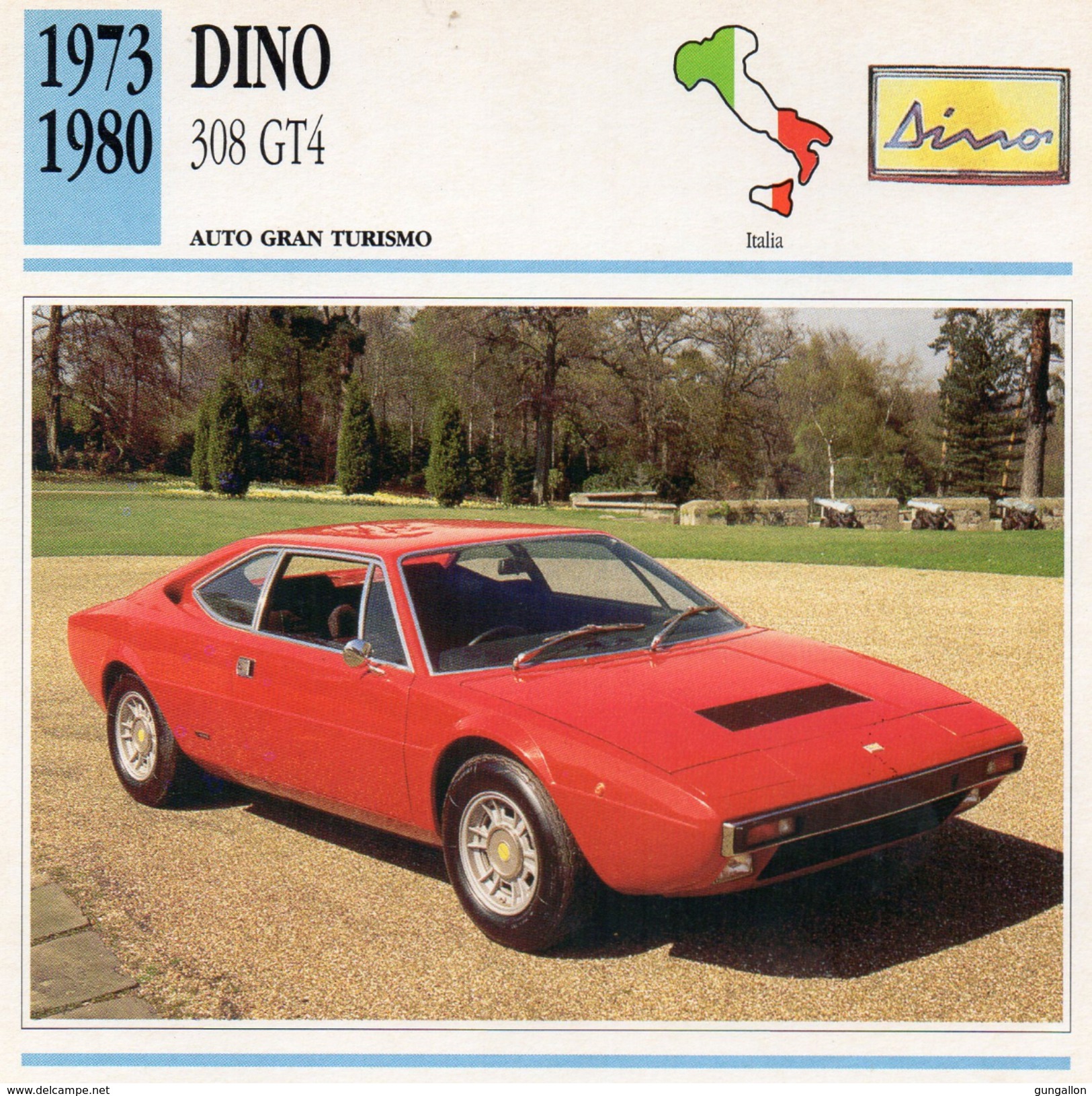 Auto Da Collezione "Dino 1973  308 GT4" (Italia) - Motori