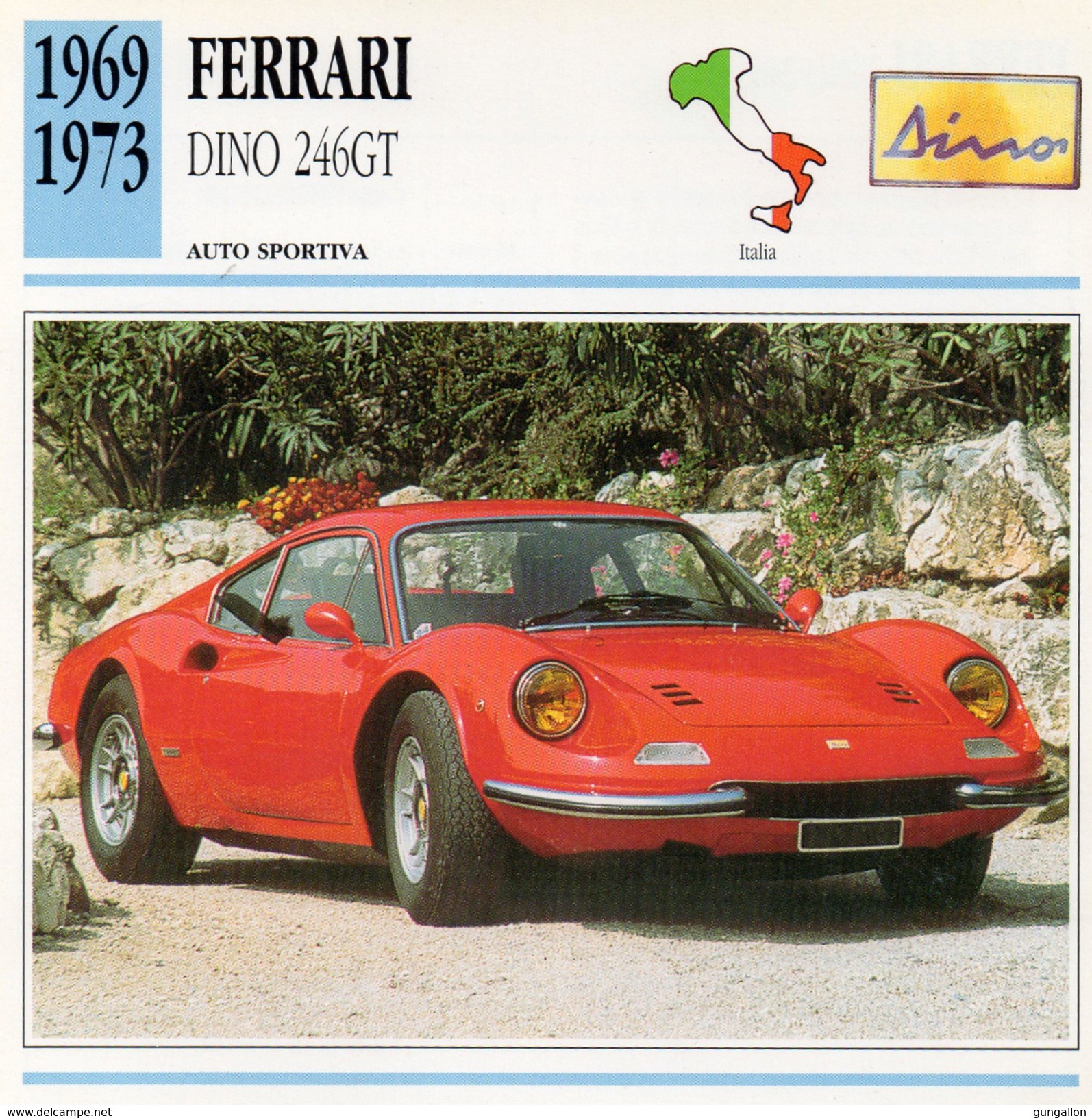 Auto Da Collezione "Ferrari 1969  Dino 246GT" (Italia) - Motori