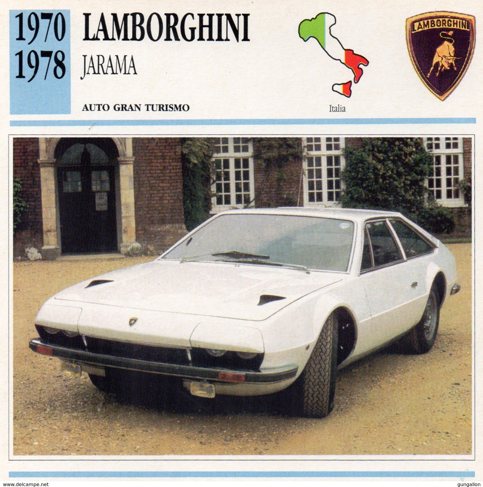 Auto Da Collezione "Lamborghini 1970  Jarama" (Italia) - Motori