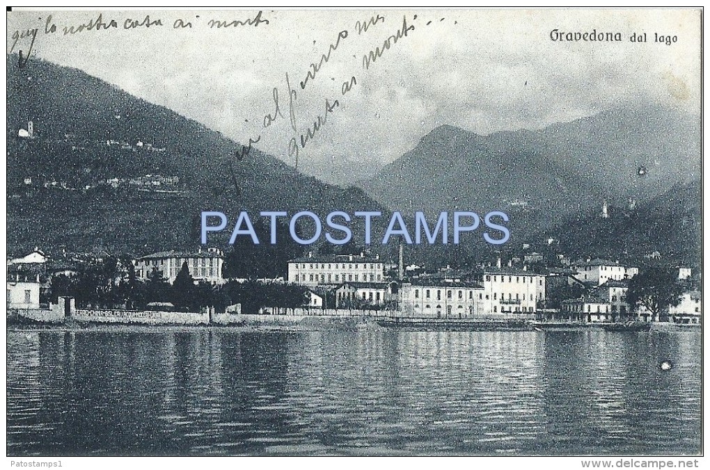 60115 ITALY GRAVEDONA DAL LAGO COMO VIEW PARTIAL POSTAL POSTCARD - Altri & Non Classificati