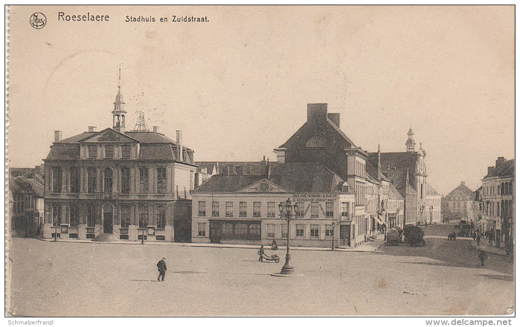 CPA - AK Roeselaere Roeselare Röselare Roulers Stadhuis Zuidstraat Westflandern A Izegem Kortemark Staden Ardooie Ypern - Roeselare