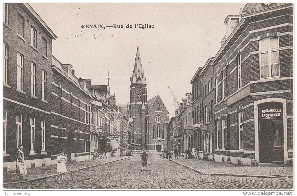 CPA - AK Renaix Ronse Rue De Eglise Ostflandern Bei Oudenaarde Tournai Cinquant Maarkedal Frasnes Les Anvaing Ainieres - Renaix - Ronse