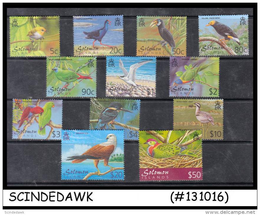 SOLOMON ISLANDS - 2001 BIRDS - 12V - MINT NH COMPLETE SET - Sonstige & Ohne Zuordnung