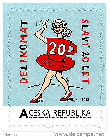 Czech Republic - 2015 - Delikomat - Celebrating 20 Years - Mint Personalized Self-adhesive Stamp - Ongebruikt