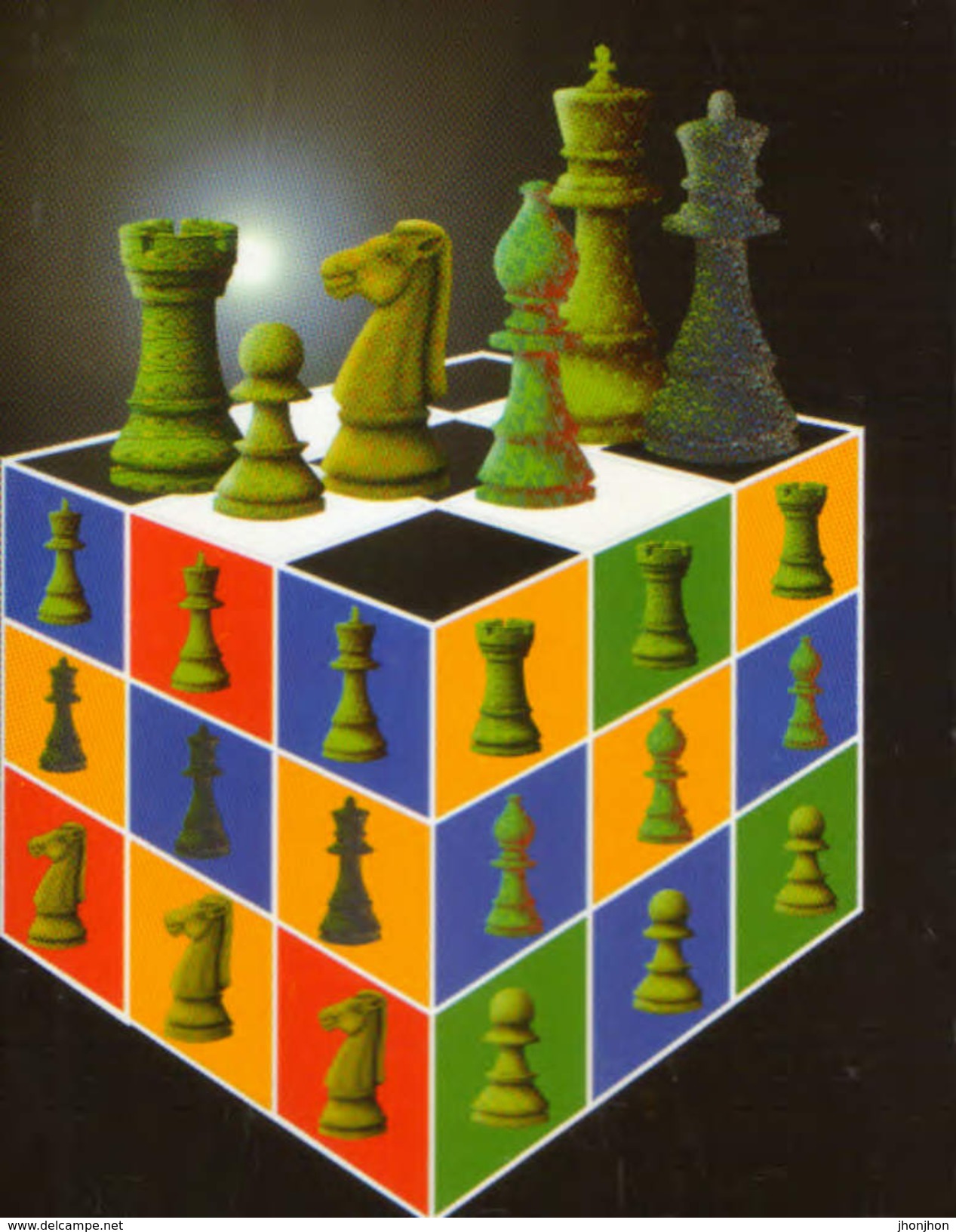 Hungary - Postcard Unused - Chess - Game Played In 1996 In Winterhur Potterat-Erdelyi - 2/scans - Schaken
