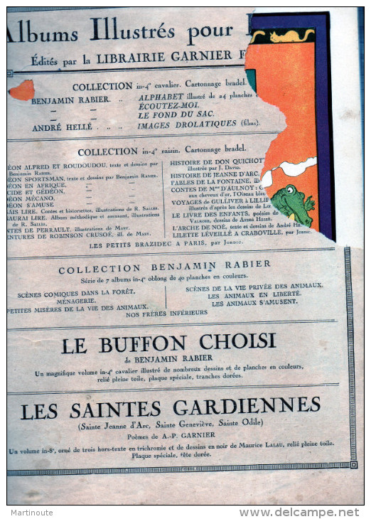 - BENJAMIN RABIER - GEDEON COMEDIEN, Complet , 1929, Déchirure Première Page Visible Scan, état Moyen - Autres & Non Classés