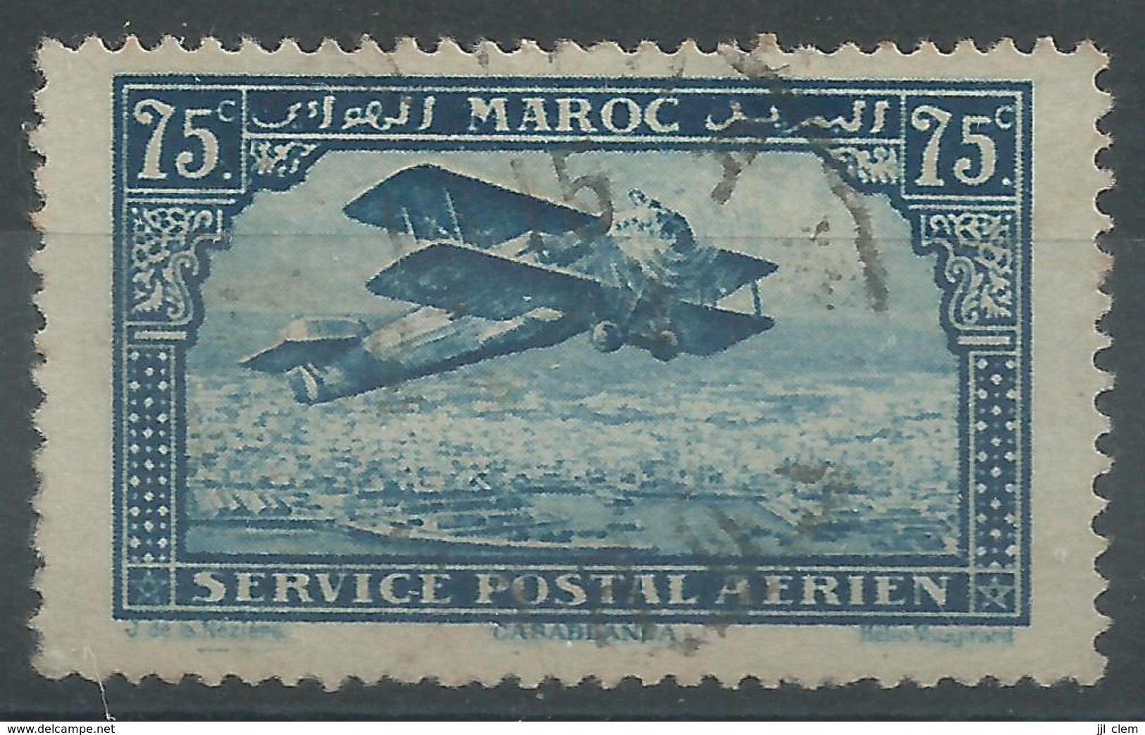 Maroc Poste Aérienne N°4 Obl. - Luftpost