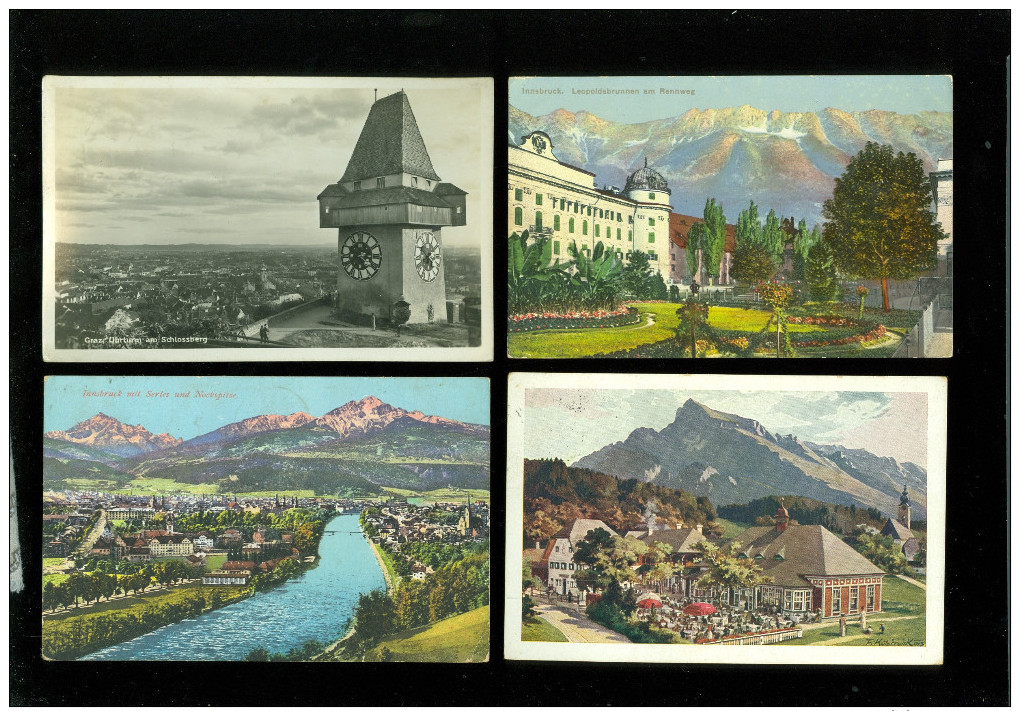 Lot de 60 cartes postales d´ Autriche  Austria     Lot van 60 postkaarten van Oostenrijk - 60 scans