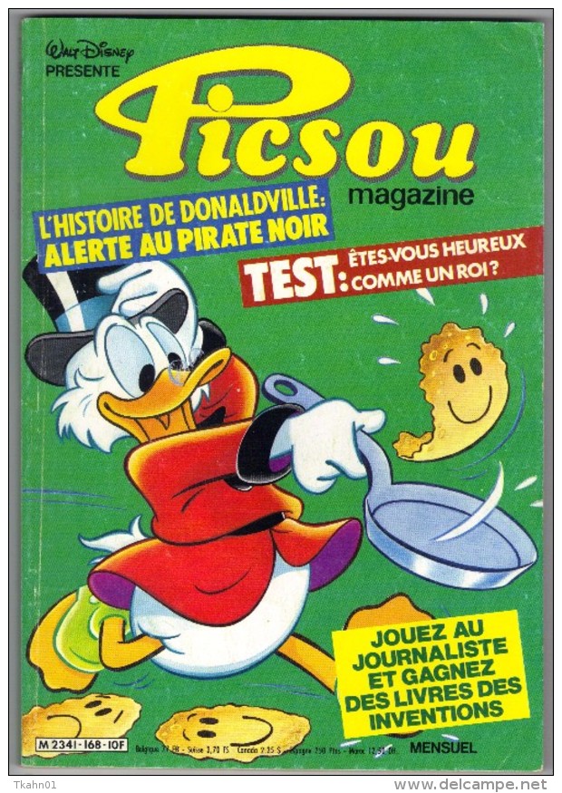 PICSOU MAGAZINE N° 168 " EDI-MONDE " DE 1986 - Picsou Magazine