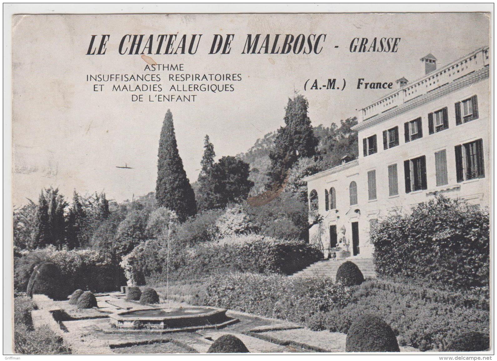 GRASSE LE CHATEAU DE MALBOSC ASTHME ET MALADIES ALLERGIQUES DE L'ENFANT TBE - Grasse